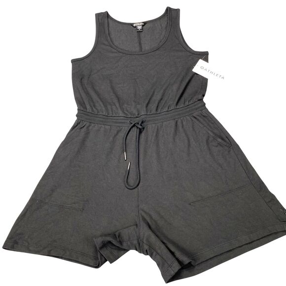 Athleta Balance Sleeveless Romper Black Womens Size Medium MSRP: $79 - Picture 13 of 16